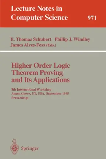 Cover of Higher Order Logic Theorem Proving and Its Applications