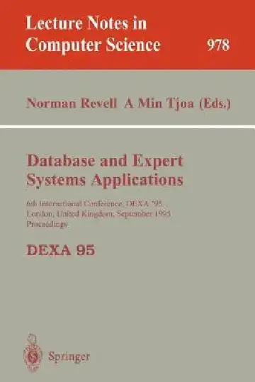 Cover of Database and Expert Systems Applications