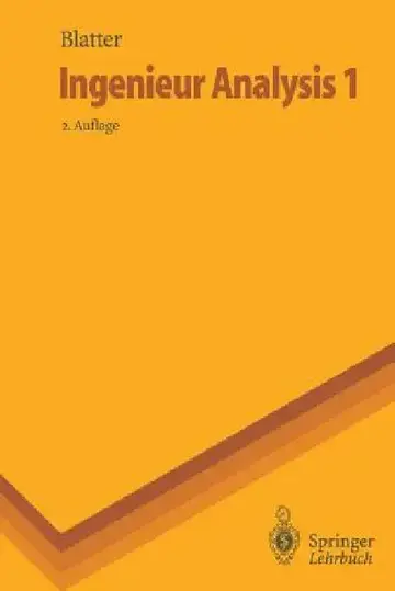 Cover of Ingenieur Analysis 1