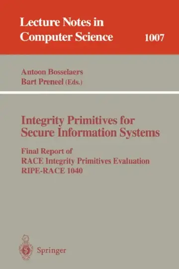 Cover of Integrity Primitives for Secure Information Systems
