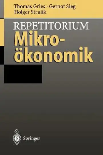 Cover of Repetitorium Mikroökonomik