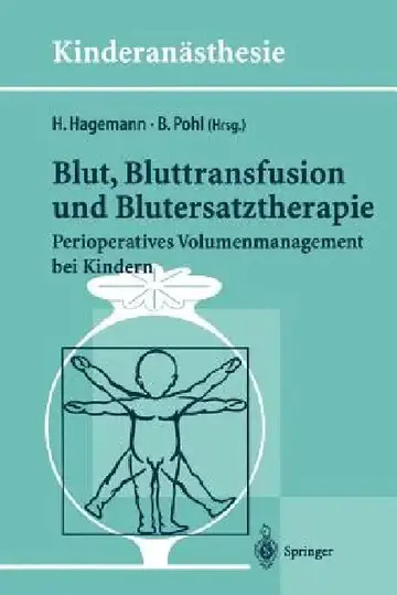 Cover of Blut, Bluttransfusion Und Blutersatztherapie