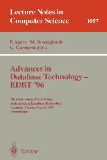 Cover of Advances in Database Technology Edbt '96