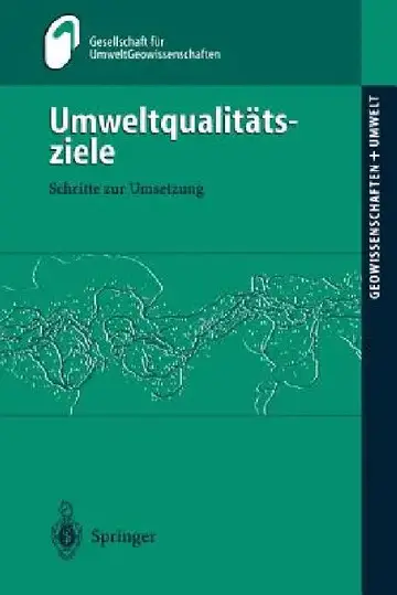 Cover of Umweltqualitätsziele