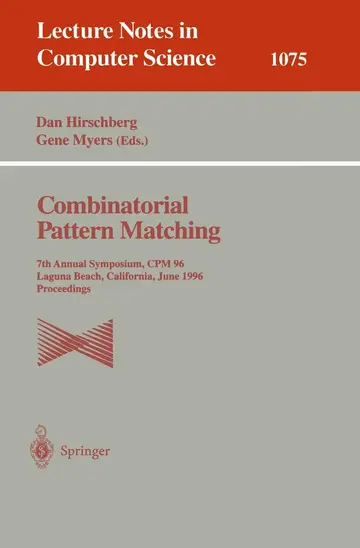 Cover of Combinatorial Pattern Matching