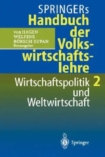 Cover of Springers Handbuch Der Volkswirtschaftslehre 2
