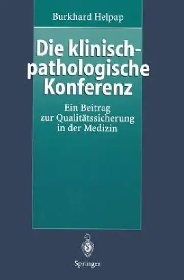 Cover of Die Klinisch-Pathologische Konferenz
