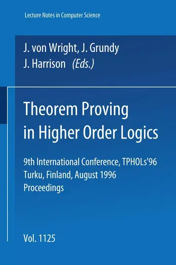 Cover of Theorem Proving in Higher Order Logics