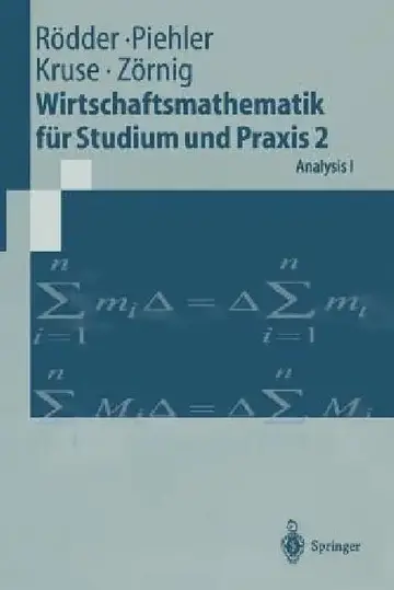 Cover of Wirtschaftsmathematik Für Studium Und PRAXIS 2