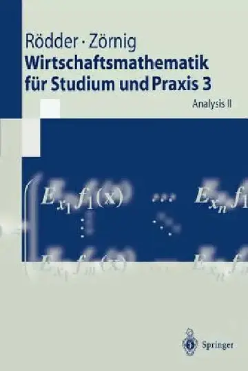 Cover of Wirtschaftsmathematik Für Studium Und PRAXIS 3