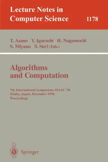 Cover of Algorithms and Computation