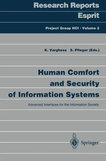 Cover of Human Comfort and Security of Information Systems