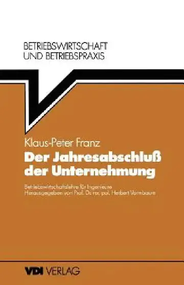 Cover of Der Jahresabschluß Der Unternehmung