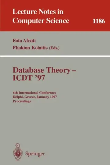 Cover of Database Theory - Icdt '97
