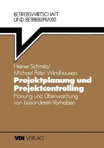 Cover of Projektplanung Und Projektcontrolling