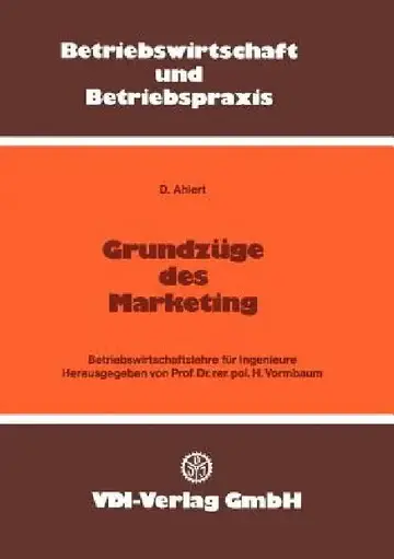 Cover of Grundzüge Des Marketing
