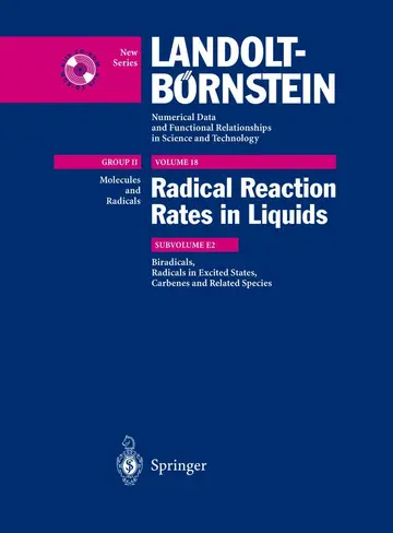 Cover of Biradicals, Radicals in Excited States, Carbenes, and Reladte Species