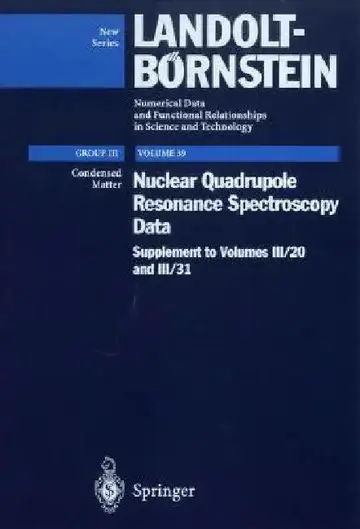 Cover of Nuclear Quadrupole Resonance Spectroscopy Data
