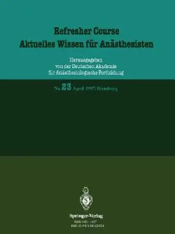 Cover of Refresher Course / Aktuelles Wissen Für Anästhesisten
