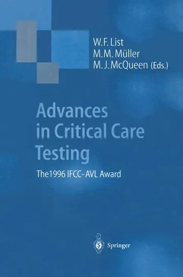 Cover of Advances in Critical Care Testing