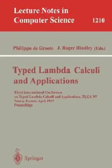 Cover of Typed Lambda Calculi and Applications