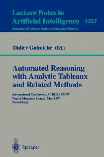 Cover of Automated Reasoning with Analytic Tableaux and Related Methods