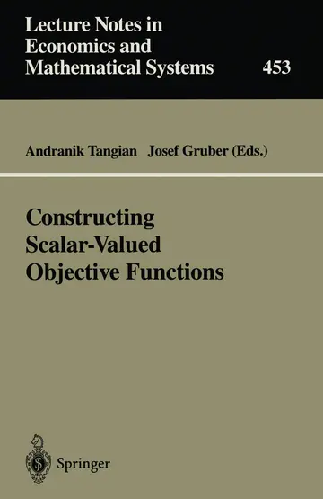 Cover of Constructing Scalar-valued Objective Functions