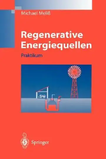Cover of Regenerative Energiequellen