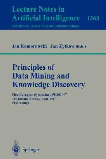 Cover of Principles of Data Mining and Knowledge Discovery