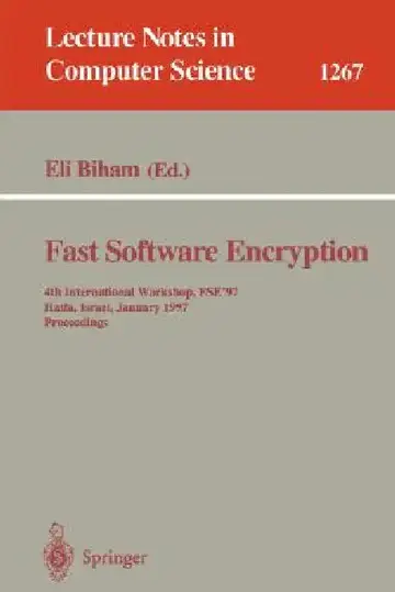 Cover of Fast Software Encryption