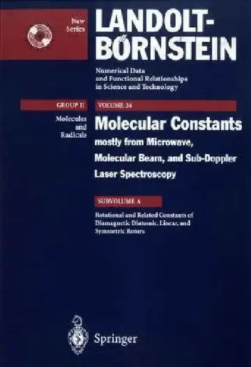 Cover of Rotational, L-Type, Centrifugal Distortion and Related Constants of Diamagnetic Diatomic, Linear, and Symmetric Top Molecules