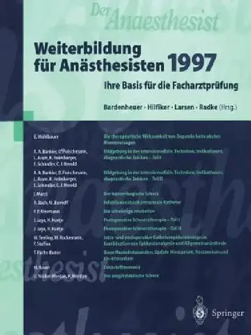 Cover of Der Anaesthesist Weiterbildung Für Anästhesisten 1997