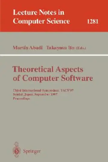 Cover of Theoretical Aspects of Computer Software