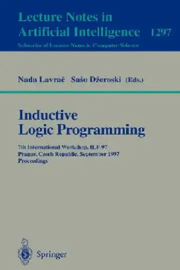 Cover of Inductive Logic Programming