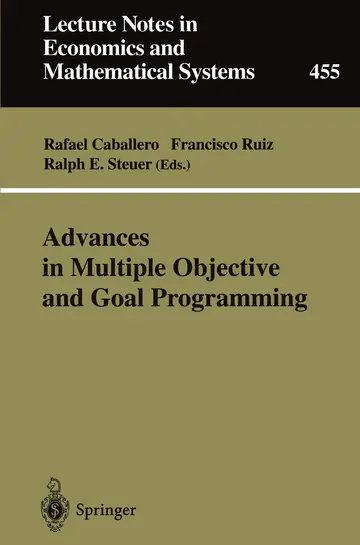 Cover of Advances in Multiple Objective and Goal Programming