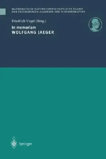 Cover of In Memoriam Wolfgang Jaeger