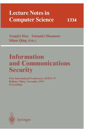 Cover of Information and Communications Security
