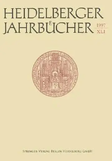 Cover of Heidelberger Jahrbücher