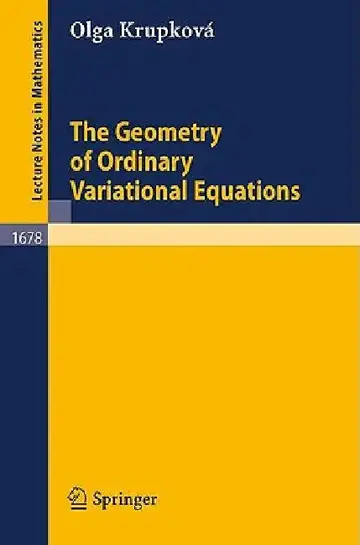 Cover of The Geometry of Ordinary Variational Equations