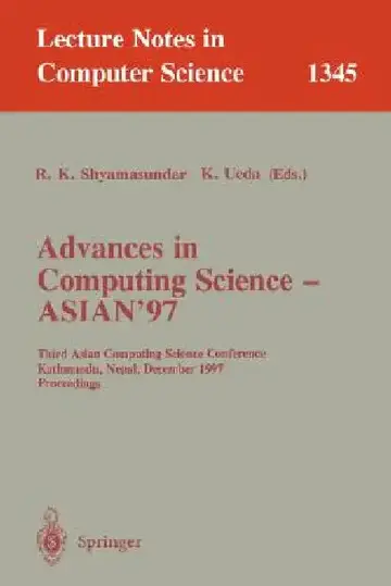 Cover of Advances in Computing Science - Asian'97