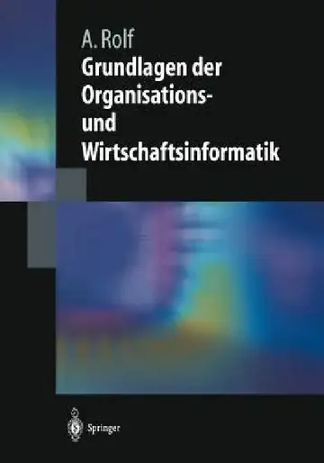 Cover of Grundlagen Der Organisations-Und Wirtschaftsinformatik