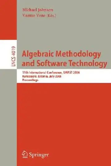 Cover of Algebraic Methodology and Software Technology