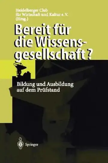 Cover of Bereit Für Die Wissensgesellschaft?