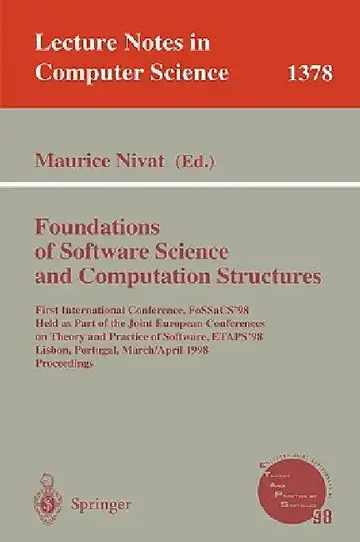 Cover of Foundations of Software Science and Computation Structures