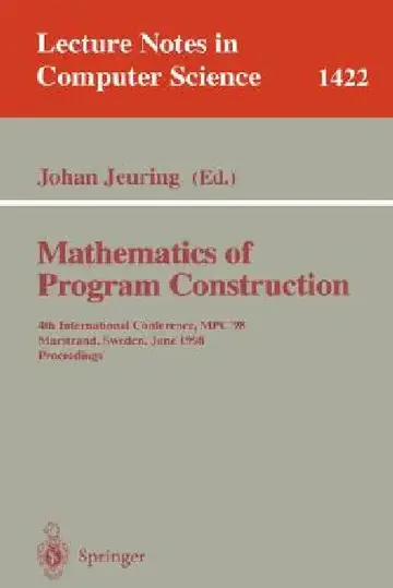 Cover of Mathematics of Program Construction
