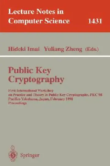 Cover of Public Key Cryptography
