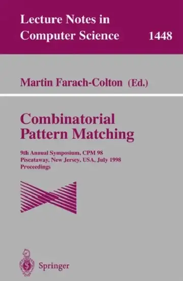 Cover of Combinatorial Pattern Matching