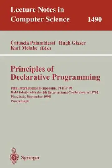 Cover of Principles of Declarative Programming