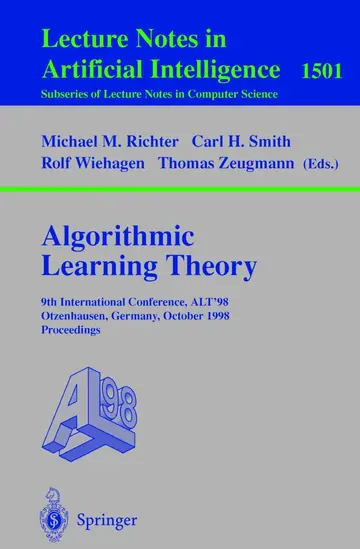 Cover of Algorithmic Learning Theory