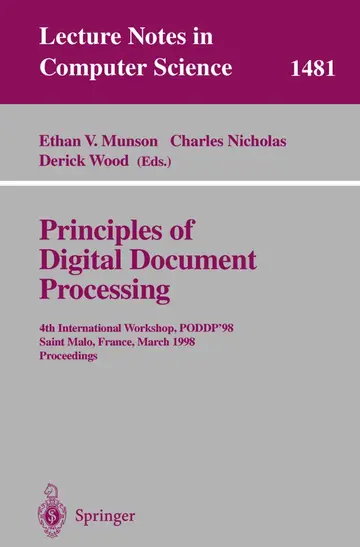 Cover of Principles of Digital Document Processing